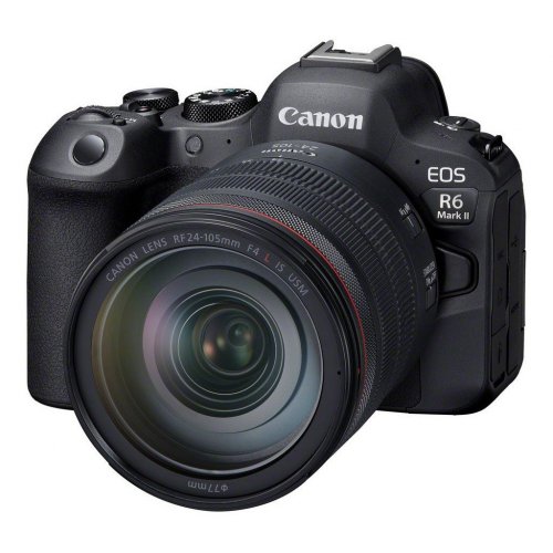 Беззеркальный фотоаппарат Canon EOS R6 Mark II Kit (RF 24-105mm) L IS (5666C029) Black купить в Украине | Telemart фото