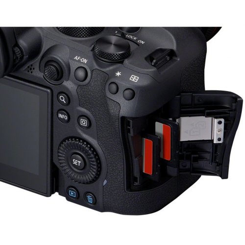 Беззеркальный фотоаппарат Canon EOS R6 Mark II Kit (RF 24-105mm) L IS (5666C029) Black купить в Украине | Telemart фото