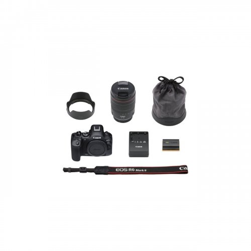 Беззеркальный фотоаппарат Canon EOS R6 Mark II Kit (RF 24-105mm) IS STM (5666C030) Black купить в Украине | Telemart фото