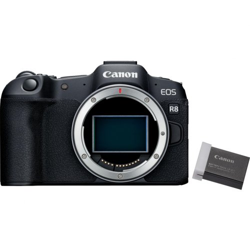 Бездзеркальний фотоапарат Canon EOS R8 Body + LP-E17 (5803C087) Black купити в Україні | Telemart фото