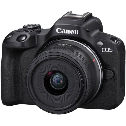 Беззеркальный фотоаппарат Canon EOS R50 Kit (RF-S 18-45mm) IS STM (5811C033) Black купить в Украине | Telemart фото