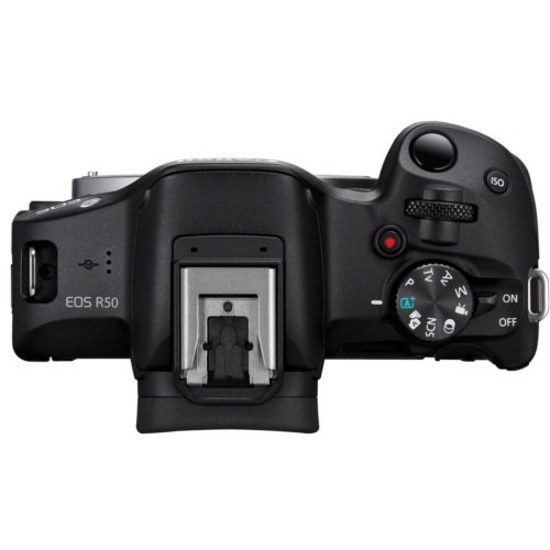 Беззеркальный фотоаппарат Canon EOS R50 Kit (RF-S 18-45mm) IS STM (5811C033) Black купить в Украине | Telemart фото