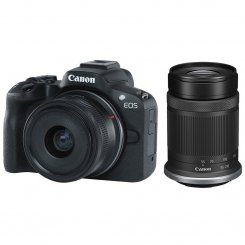 Беззеркальный фотоаппарат Canon EOS R50 Double Kit (RF-S 18-45mm IS STM + RF-S 55-210mm) IS STM (5811C034) Black