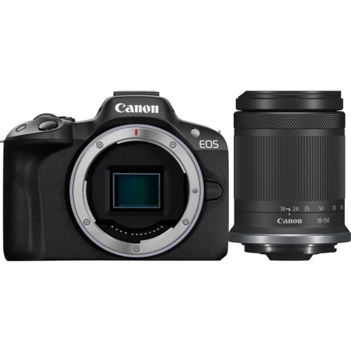 Беззеркальный фотоаппарат Canon EOS R50 Kit (RF-S 18-150mm) IS STM (5811C095) Black купить в Украине | Telemart фото