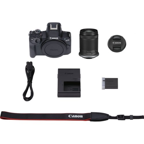 Беззеркальный фотоаппарат Canon EOS R50 Kit (RF-S 18-150mm) IS STM (5811C095) Black купить в Украине | Telemart фото