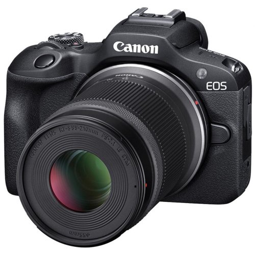 Беззеркальный фотоаппарат Canon EOS R100 Double Kit (RF-S 18-45mm + RF-S 55-210mm) IS STM (6052C036) Black купить в Украине | Telemart фото