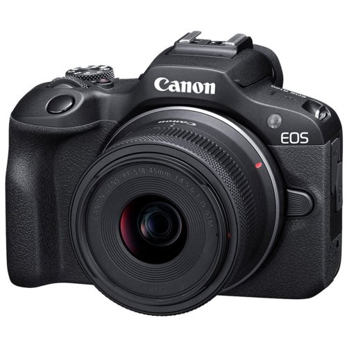 Беззеркальный фотоаппарат Canon EOS R100 Double Kit (RF-S 18-45mm + RF-S 55-210mm) IS STM (6052C036) Black купить в Украине | Telemart фото
