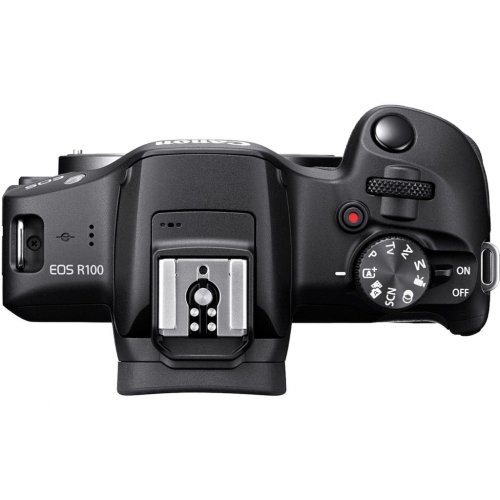 Беззеркальный фотоаппарат Canon EOS R100 Double Kit (RF-S 18-45mm + RF-S 55-210mm) IS STM (6052C036) Black купить в Украине | Telemart фото