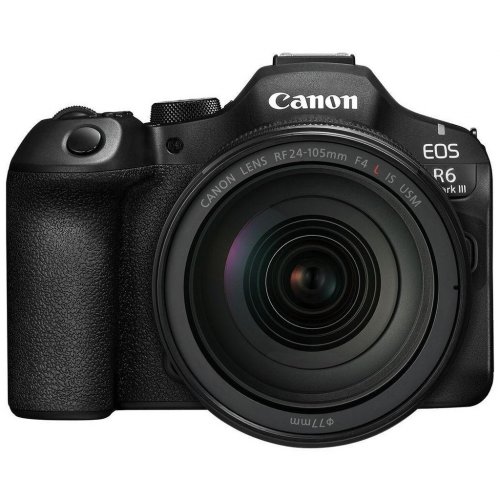Беззеркальный фотоаппарат Canon EOS R6 Mark III Kit (RF 24-105mm) IS STM (7084C031) Black купить в Украине | Telemart фото