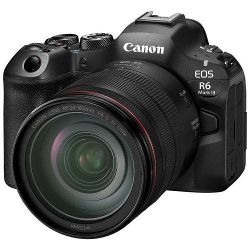 Беззеркальный фотоаппарат Canon EOS R6 Mark III Kit (RF 24-105mm) IS STM (7084C031) Black купить в Украине | Telemart фото