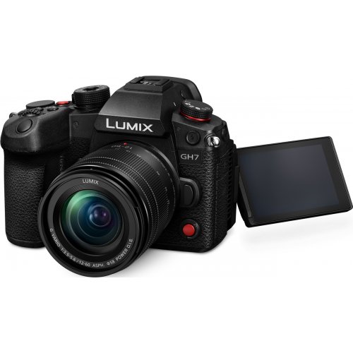 Беззеркальный фотоаппарат Panasonic Lumix DC-GH7 Kit (12-60mm f/3.5-5.6) (DC-GH7ME) Black купити в Україні | Telemart фото