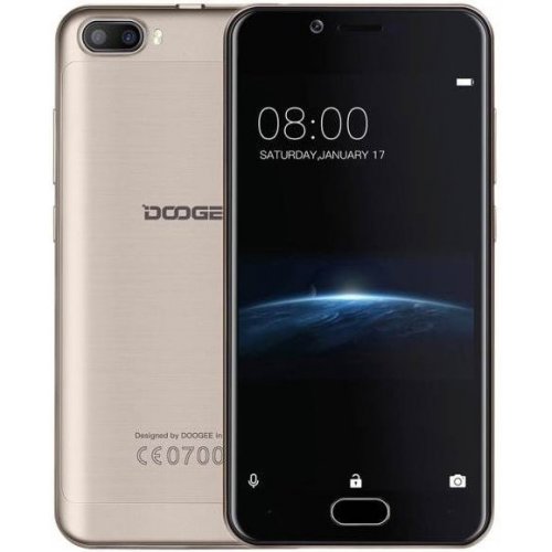 Мобільний телефон Doogee Shoot 2 2/16GB Gold купити в Україні: Київ, Львів, Хмельницький, Тернопіль, Івано-Франківськ | Низька ціна, відгуки, характеристики від TELEMART фото
