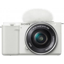 Бездзеркальний фотоапарат Sony ZV-E10 Kit (16-50mm) (ILCZVE10LW.CEC) White