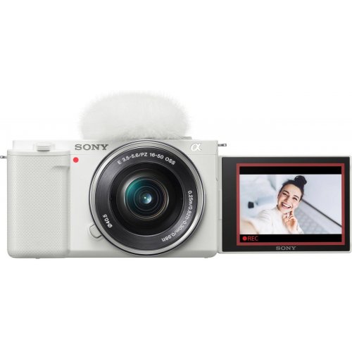 Бездзеркальний фотоапарат Sony ZV-E10 Kit (16-50mm) (ILCZVE10LW.CEC) White купити в Україні | Telemart фото