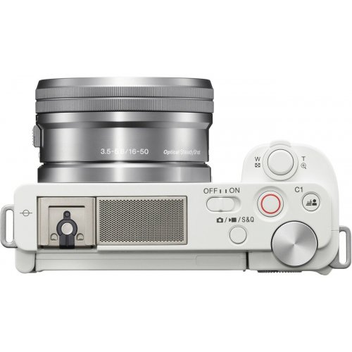 Бездзеркальний фотоапарат Sony ZV-E10 Kit (16-50mm) (ILCZVE10LW.CEC) White купити в Україні | Telemart фото