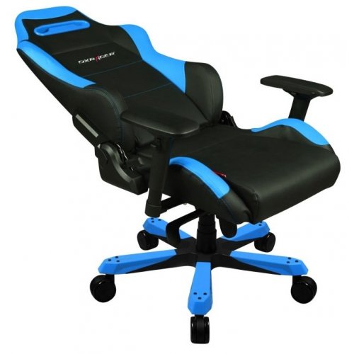 Купить Игровое кресло DXRacer Iron (OH/IS11/N) Black/Blue - цена в Харькове, Киеве, Днепре, Одессе
в интернет-магазине Telemart фото