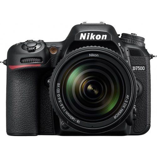Дзеркальний фотоапарат Nikon D7500 Kit (18-140mm) VR (VBA510K002) Black купити в Україні | Telemart фото