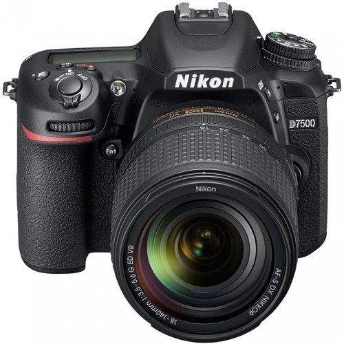 Дзеркальний фотоапарат Nikon D7500 Kit (18-140mm) VR (VBA510K002) Black купити в Україні | Telemart фото