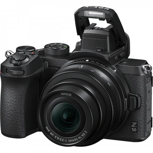 Беззеркальный фотоаппарат Nikon Z50 Kit (16-50mm) VR (VOA050K001) Black купить в Украине | Telemart фото