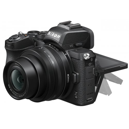 Беззеркальный фотоаппарат Nikon Z50 Kit (16-50mm) VR (VOA050K001) Black купить в Украине | Telemart фото