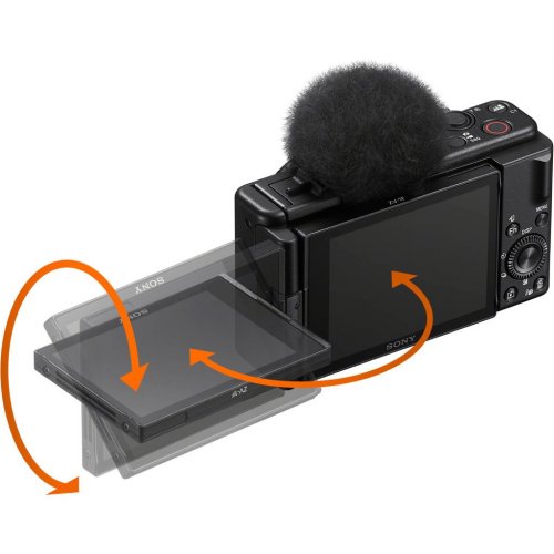 Компактний фотоапарат Sony ZV-1F (ZV1FB.CE3) Black купити в Україні | Telemart фото