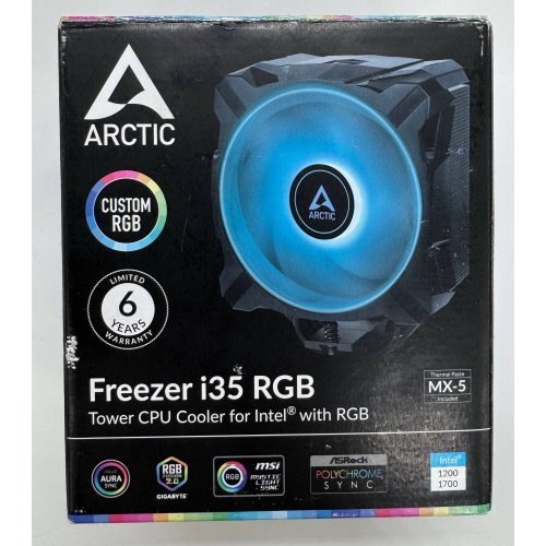Кулер Arctic Freezer i35 RGB (ACFRE00096A) (Відновлено продавцем, 894590) купити в Україні: Київ, Львів, Хмельницький, Тернопіль, Івано-Франківськ | Перевірка сумісності, низька ціна, відгуки, характеристики від TELEMART фото