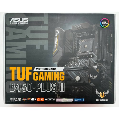 Материнська плата Asus TUF GAMING B450-PLUS II (sAM4, AMD B450) (Відновлено продавцем, 894593) купити в Україні: Київ, Львів, Хмельницький, Тернопіль, Івано-Франківськ | Перевірка сумісності, низька ціна, відгуки, характеристики від TELEMART фото
