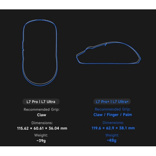 Мышка MCHOSE L7 Pro Wireless (HW-L7-3KH) White купить в Украине | Telemart фото