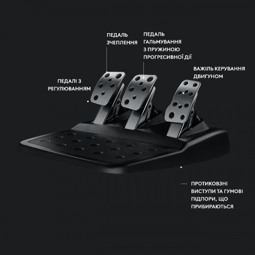 Руль с педалями и наушниками Logitech G29 Driving Force Racing Wheel + G321 (991-000585) Black купить в Украине | Telemart фото