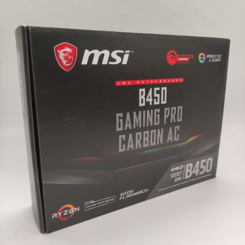 Материнська плата MSI B450 GAMING PRO CARBON AC (sAM4, AMD B450) (Відновлено продавцем, 894894) купити в Україні: Київ, Львів, Хмельницький, Тернопіль, Івано-Франківськ | Перевірка сумісності, низька ціна, відгуки, характеристики від TELEMART фото