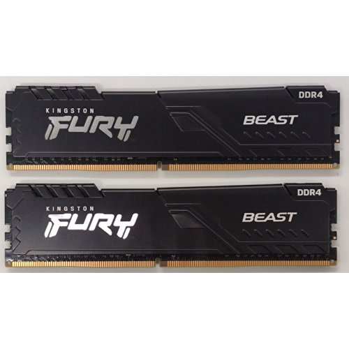 Озу Kingston DDR4 32GB (2x16GB) 3600Mhz FURY Beast Black (KF436C18BBK2/32) (Восстановлено продавцом, 894902) купить в Украине: Киев, Днепр, Харьков, Одесса  | Проверка совместимости, низкая цена, отзывы, характеристики от TELEMART фото