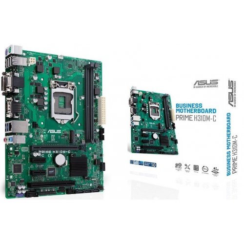 Материнская плата Asus PRIME H310M-C (s1151-v2, Intel H310) (Восстановлено продавцом, 895146) купить в Украине: Киев, Днепр, Харьков, Одесса  | Проверка совместимости, низкая цена, отзывы, характеристики от TELEMART фото