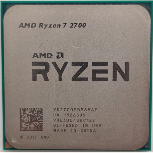 Процессор AMD Ryzen 7 2700 3.2(4.1)GHz 16MB sAM4 Tray (YD2700BBM88AF) (Восстановлено продавцом, 895147) купить в Украине: Киев, Днепр, Харьков, Одесса  | Проверка совместимости, низкая цена, отзывы, характеристики от TELEMART фото