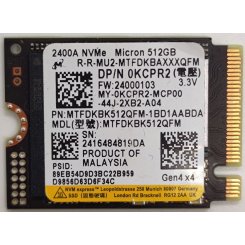 Ssd-диск Micron 2400 512GB M.2 (2280 PCI-E) (MTFDKBA512QFM) (Відновлено продавцем, 895151)