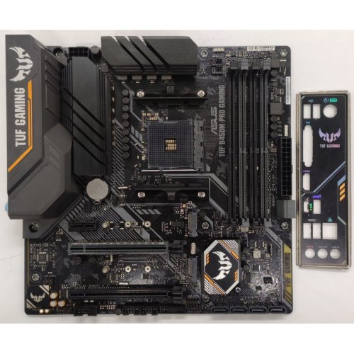 Материнская плата Asus TUF B450M-PRO GAMING (sAM4, AMD B450) (Восстановлено продавцом, 895177) купить в Украине: Киев, Днепр, Харьков, Одесса  | Проверка совместимости, низкая цена, отзывы, характеристики от TELEMART фото
