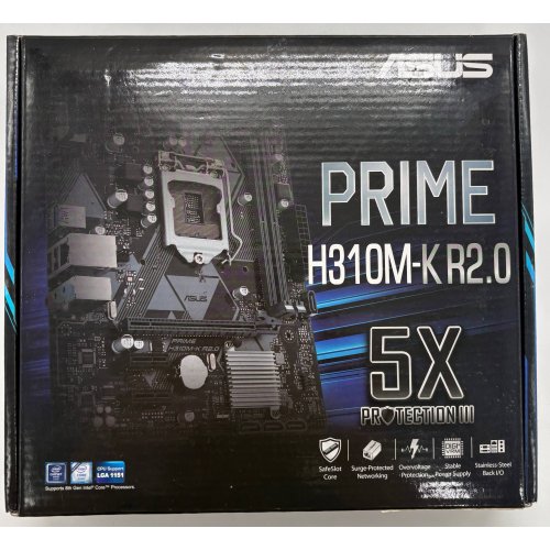 Материнська плата Asus PRIME H310M-K R2.0 (s1151-V2, Intel H310) (Відновлено продавцем, 895204) купити в Україні: Київ, Львів, Хмельницький, Тернопіль, Івано-Франківськ | Перевірка сумісності, низька ціна, відгуки, характеристики від TELEMART фото