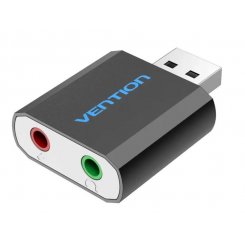 Звукова карта Vention USB Sound Card 2.0 (VAB-S17-B) Black