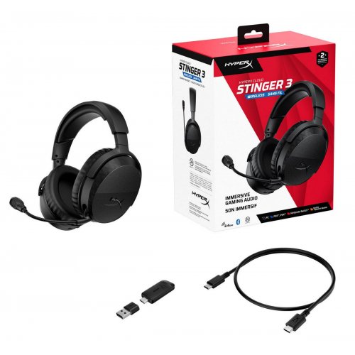 Наушники HyperX Cloud Stinger 3 Wireless (BS1T8AA) Black купить в Украине | Telemart фото
