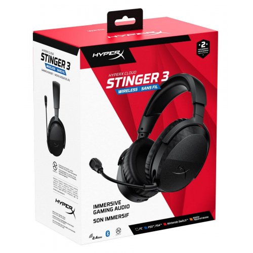 Наушники HyperX Cloud Stinger 3 Wireless (BS1T8AA) Black купить в Украине | Telemart фото