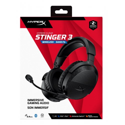 Наушники HyperX Cloud Stinger 3 Wireless (BS1T8AA) Black купить в Украине | Telemart фото