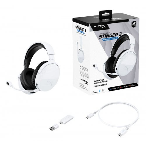 Наушники HyperX Cloud Stinger 3 Wireless (BS1T9AA) White купить в Украине | Telemart фото