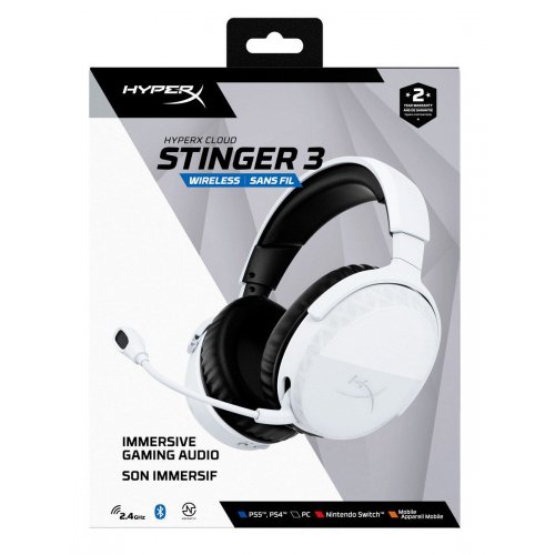 Наушники HyperX Cloud Stinger 3 Wireless (BS1T9AA) White купить в Украине | Telemart фото