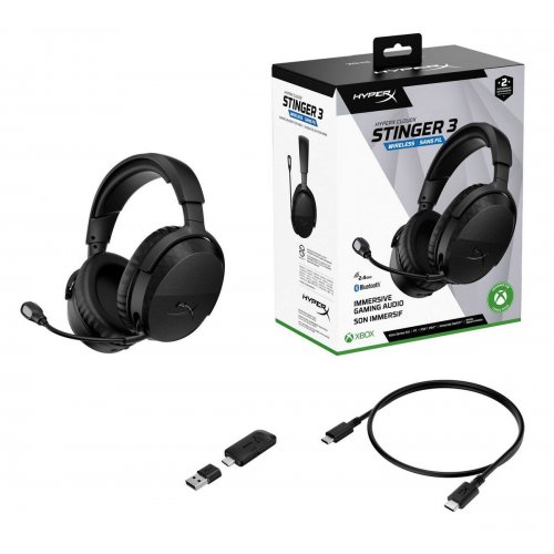 Наушники HyperX CloudX Stinger 3 Wireless for Xbox (BS1U0AA) Black купить в Украине | Telemart фото