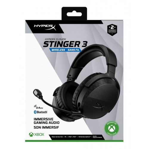 Наушники HyperX CloudX Stinger 3 Wireless for Xbox (BS1U0AA) Black купить в Украине | Telemart фото