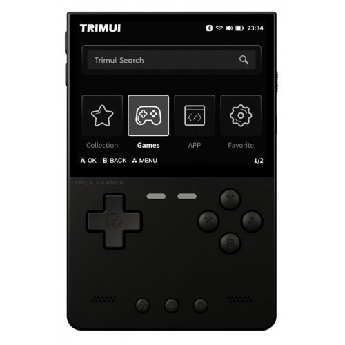 Портативная игровая консоль Data Frog Trimui Brick Hammer Retro 64GB Black купить в Украине | Telemart фото