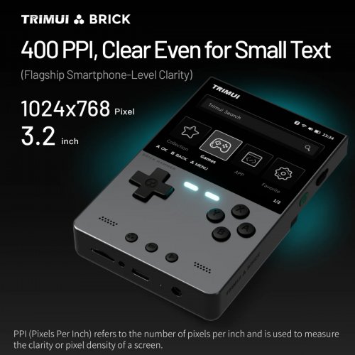 Портативная игровая консоль Data Frog Trimui Brick Hammer Retro 64GB Black купить в Украине | Telemart фото