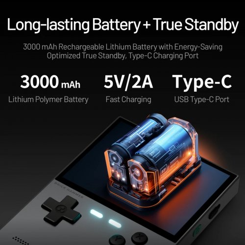 Портативная игровая консоль Data Frog Trimui Brick Hammer Retro 64GB Black купить в Украине | Telemart фото
