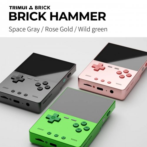 Портативная игровая консоль Data Frog Trimui Brick Hammer Retro 64GB Black купить в Украине | Telemart фото