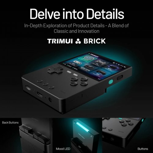 Портативная игровая консоль Data Frog Trimui Brick 64GB Black купить в Украине | Telemart фото