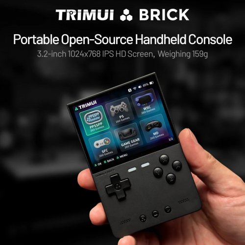 Портативная игровая консоль Data Frog Trimui Brick 64GB Black купить в Украине | Telemart фото